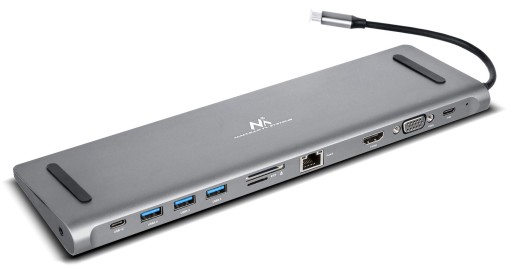 ХАБ ДОК-СТАНЦИЯ «11 в 1» 3x USB HDMI VGA SD LAN