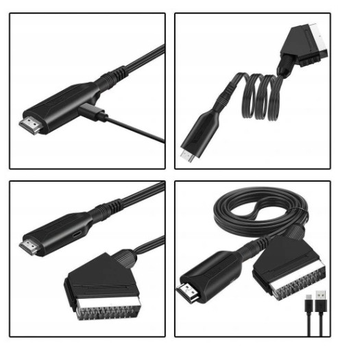 Совместимость с HDMI с силиконовым адаптером Scart
