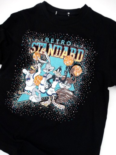 TSHIRT oversize Retro DISNEY Bugs Diabeł Tasmański