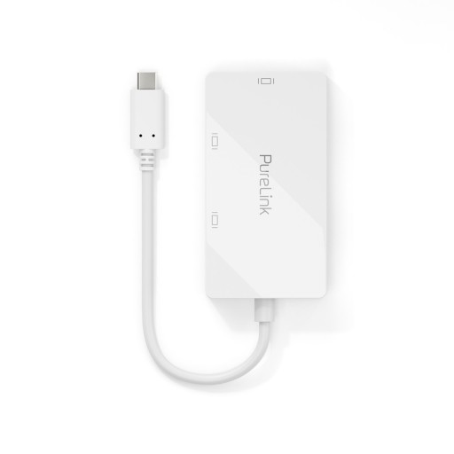 Адаптер PureLink IS240 4K USB-C/HDMI, VGA, DVI, белый