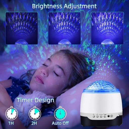 PROJEKTOR DLA DZIECI LED GŁOŚNIK BLUETOOTH PILOT