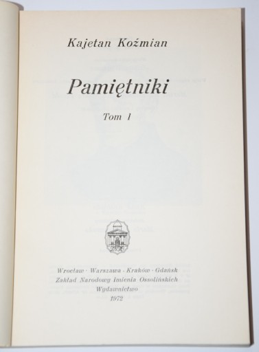 КОЖМЯН Каетан - Дневники, 1-3 комплекта