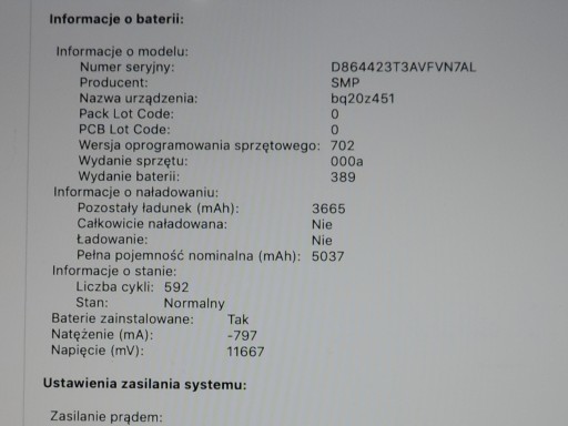Аккумулятор для клавиатуры под упором для рук Macbook Retina A1502