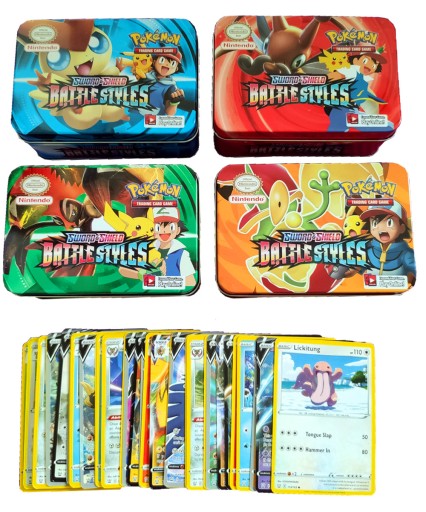 Набор из 41 карты Pokemon Cards в металлической жестяной коробке из серии Lost Origin