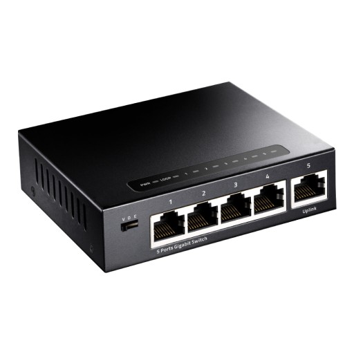 КОММУТАТОР LAN GS105 5 ГИГАБИТНЫХ ПОРТОВ 1000 МБ/с Металл