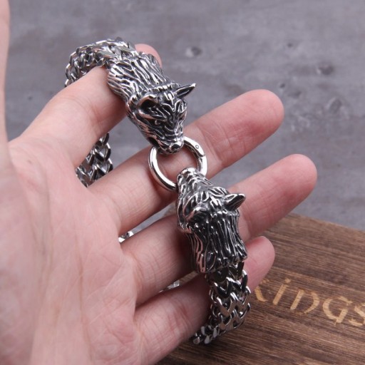 Браслет Viking Thor Wolf, хирургическая сталь 316L.