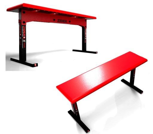 СКЛАДНАЯ прямая тренировочная скамья SOLID 450 кг RED