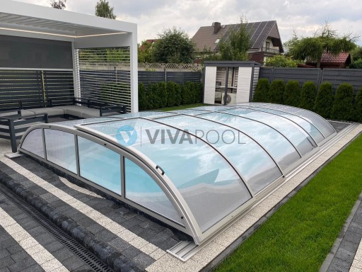 ZADASZENIE basenowe Elegant 9,68x4,22x0,85 niskie