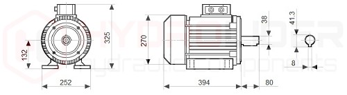 SILNIK ELEKTRYCZNY 5,5kW 400V I REGULATOR OBROTÓW FALOWNIK WEKTOROWY