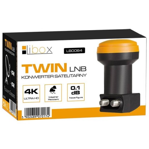 СПУТНИКОВЫЙ КОНВЕРТЕР TWIN DOUBLE 4K 3D FULL HD