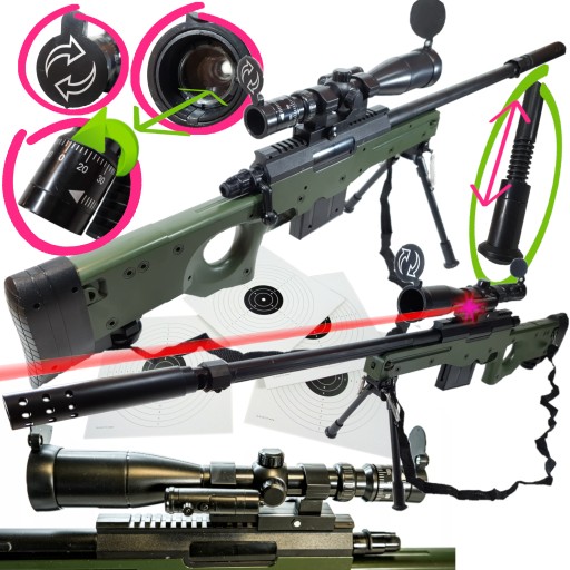 Снайперская винтовка AWP с шариками AIR SOFT GUN SCOPE