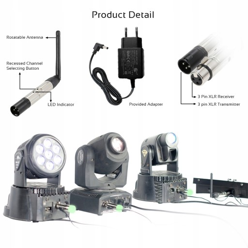 Беспроводной передатчик DMX512 на 3 шт.