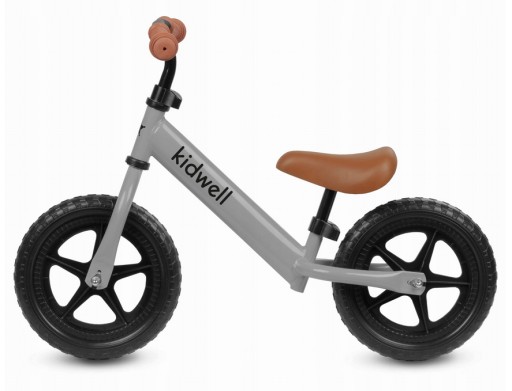 KIDWELL REBEL GREY БАЛАНСОВЫЙ ВЕЛОСИПЕД ЛЕГКИЕ РЕГУЛИРУЕМЫЕ КОЛЕСА 12, 80–120 см