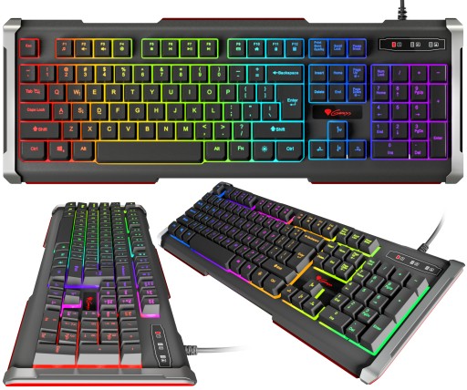 ИГРОВАЯ КЛАВИАТУРА GENESIS со светодиодной подсветкой RGB