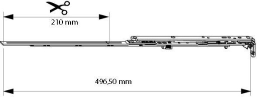 Maco GR.600 401-600 опора с рычагом, крепление R