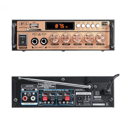 ПРИЕМНИК BLUETOOTH BT-198E УСИЛИТЕЛЬ HIFI BT 5.0