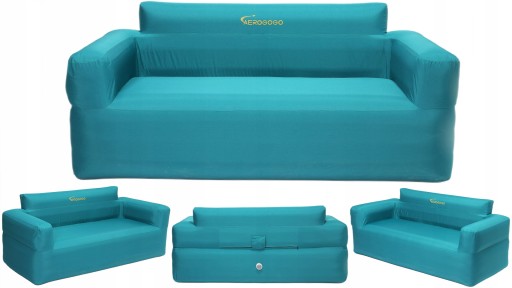 SOFA Dmuchana kanapa samopompująca się 2 osobowa WYGODNA AEROGOGO
