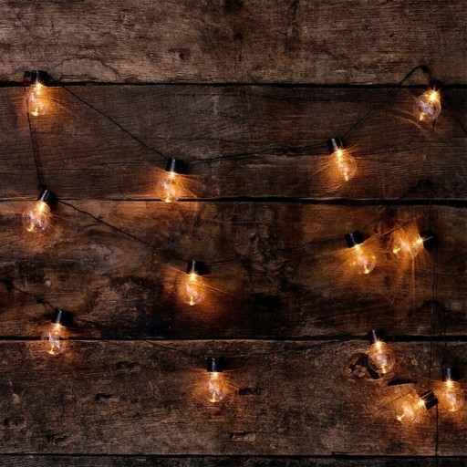 Girlanda Ogrodowa Solarna 30 LED 6,2m Lampki Zewnętrzne do Ogrodu SOLARNE