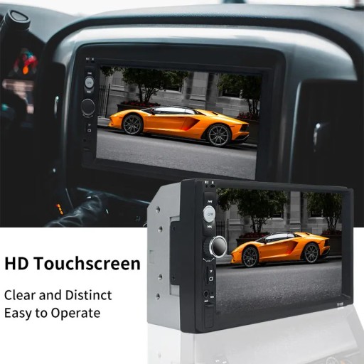 Автомобильная стереосистема, только радио, 2 Din, Bluetooth, 7, сенсорный экран, FM MP