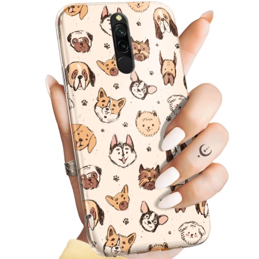 ETUI DO XIAOMI REDMI 8 WZORY PSY PIESKI PSIAKI OBUDOWA POKROWIEC CASE