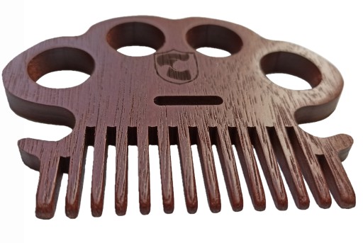 Деревянная расческа для укладки бороды Beard Bross
