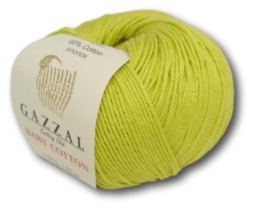 Пряжа GAZZAL Baby Cotton 3457 фисташка