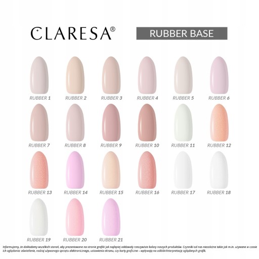 CLARESA РЕЗИНОВАЯ БАЗА ДЛЯ НОГТЕЙ Резиновая БАЗА 5