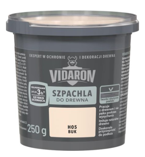 ŚN VIDARON SzpachlaDoDrewna Buk 0,25KG