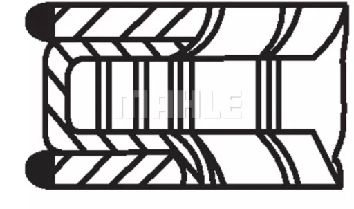 MAHLE ПОРШНЕВЫЕ КОЛЬЦА 011 RS 00105 0N0
