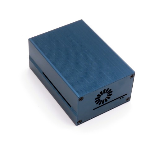 Металлический корпус для Raspberry Pi 4B с вентилятором.