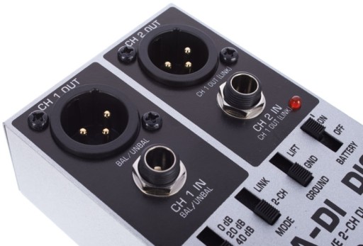 Aktywny DI Box Behringer DI20 2 kanałowy