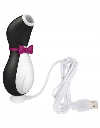 Стимулятор клитора Satisfyer Pro Penguin Next Generation, черный и белый