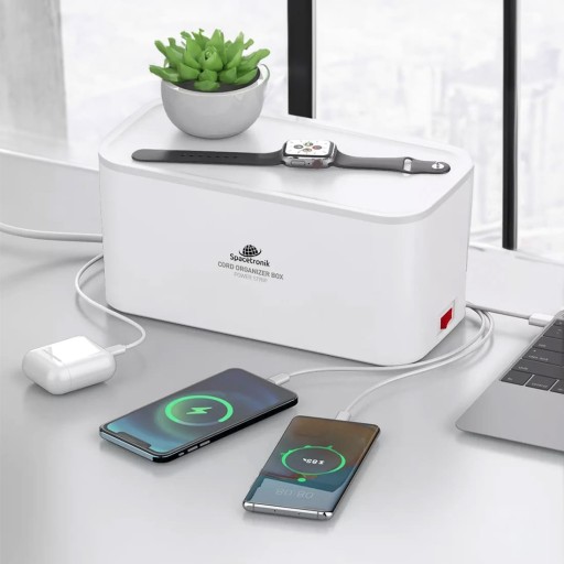Зарядная станция Organizer BOX с полоской 5x 230 3x USB Spacetronik SR201