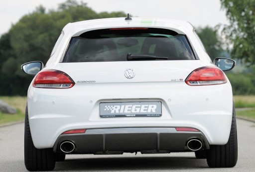 Задний бампер, диффузор, VW Scirocco 3 R-line