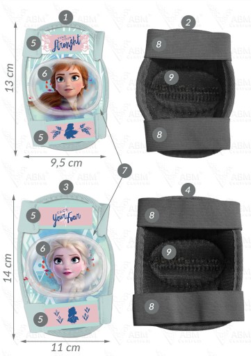 Защитные шлемы, перчатки, корзина, вертушка, колокольчик Frozen Frozen