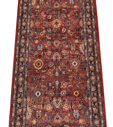 CHODNIK ANTYPOŚLIZGOWY Bordo Drobne Kwiaty 80cm