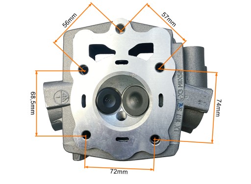 КОМПЛЕКТ ЦИЛИНДР + ГОЛОВКА. ATV 200 (63MM) - LONCIN LIQUID