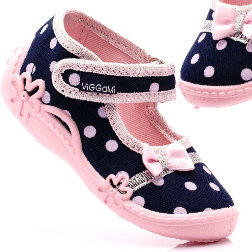 VIGGAMI KAPCIE BUTY DZIEWCZĘCE MAJKA GROSZKI 27