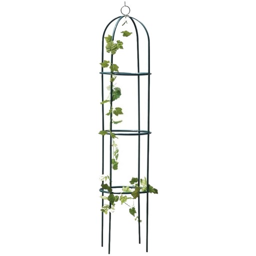 PERGOLA OGRODOWA NA KWIATY RÓŻE kolumnowa metalowa obelisk 190cm + KOTWY