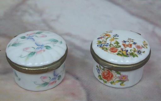 AYNSLEY Фарфоровая шкатулка, шкатулка, 2 шт.