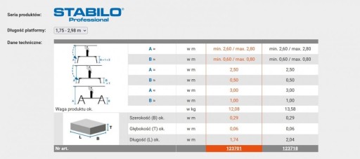 Krause STABILO TeleBoard телескопическая рабочая платформа 1,75-2,98 м 123701