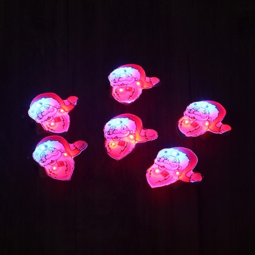 LED Decor zabawki dla dzieci świąteczna przypinka