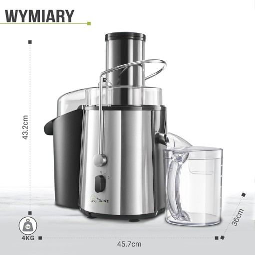 Соковыжималка Twinzee SD80A серебристый/серый 850 Вт
