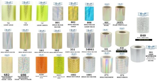 FOLIA HOLOGRAFICZNA DO PRODUCJI PRZYNĘT na cm szer.15cm dł. < WTP-584