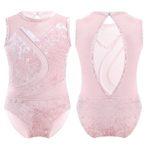 Premium Body Gymnastics Ballet Acrobatics Велюр Розовый 158/164