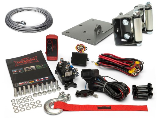 ЭЛЕКТРИЧЕСКАЯ ЛЕБЕДКА ДЛЯ QUAD DRAGON WINCH DWH 3500 HD