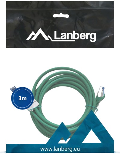 Кабельная локальная локальная лан RJ45 CCA Ethernet Cat. 6A Cat S/FTP 3M Lanberg