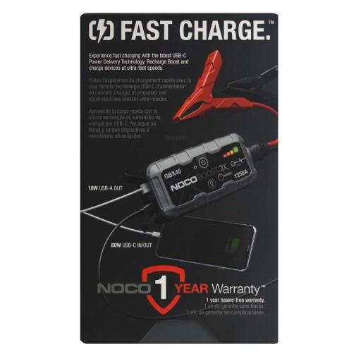 NOCO GBX45 BOOSTX JUMP STARTER + БЕСПЛАТНОЕ зарядное устройство