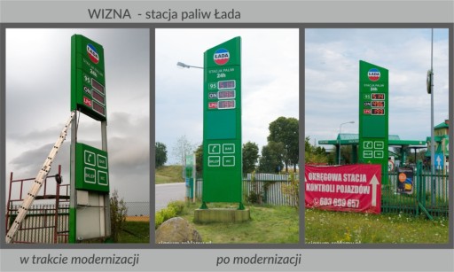 ЦЕНА ПИЛОН RENOWACJA АЗС