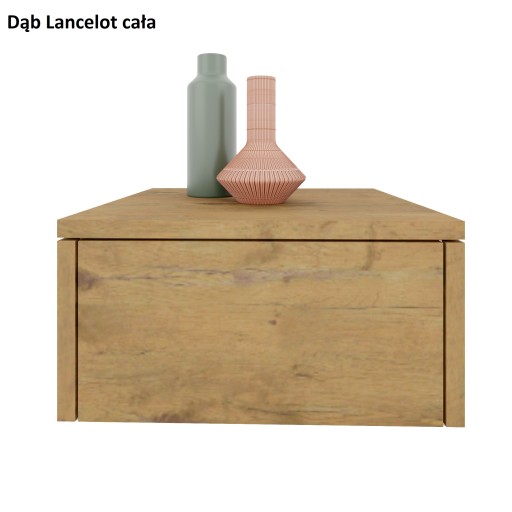 Szafka nocna Mona 40 Dąb LANCELOT +F Czarny Stolik